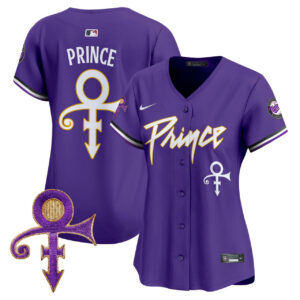Prince Minnesota Twins Prince Patch Purple Vapor Premier Limited Jersey - All Stitched