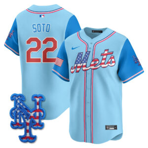 Men's New York Mets 2025 Fourth of July Vapor Premier Limited Jersey - All Stitched