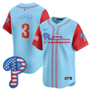 Men's Philadelphia Phillies 2025 Fourth of July Vapor Premier Limited Jersey - All Stitched
