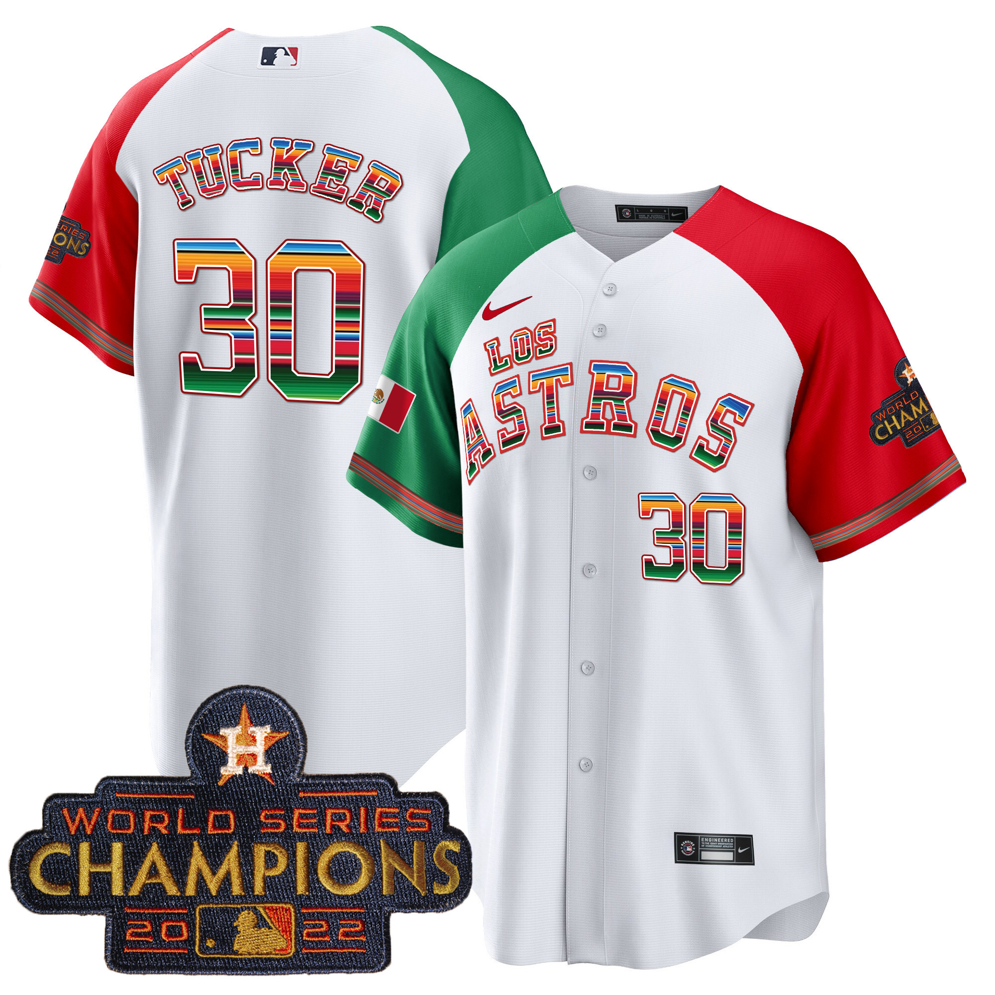 Men's Houston Astros Los Astros Mexico Jersey - All Stitched - Image 46