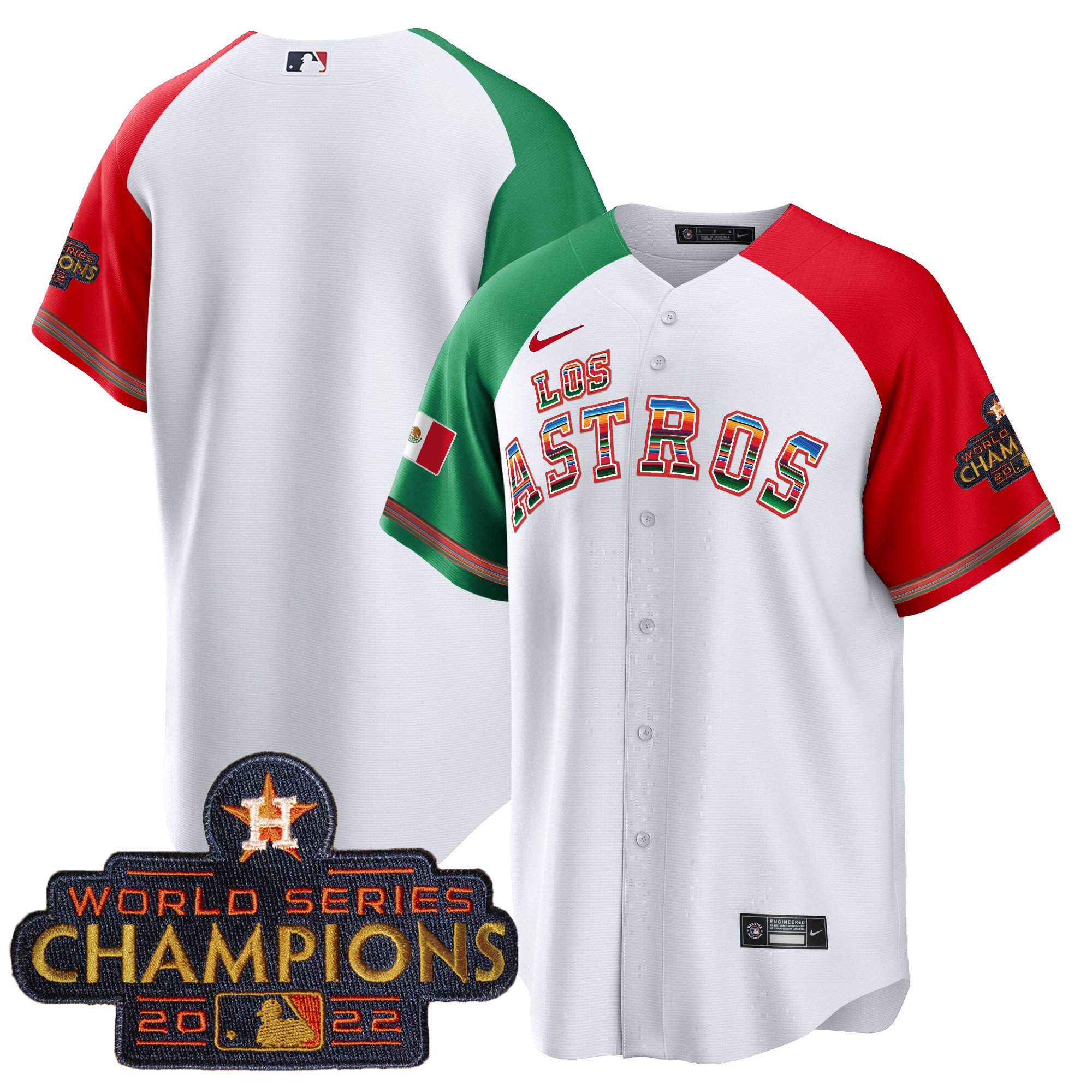Men's Houston Astros Los Astros Mexico Jersey - All Stitched - Image 48