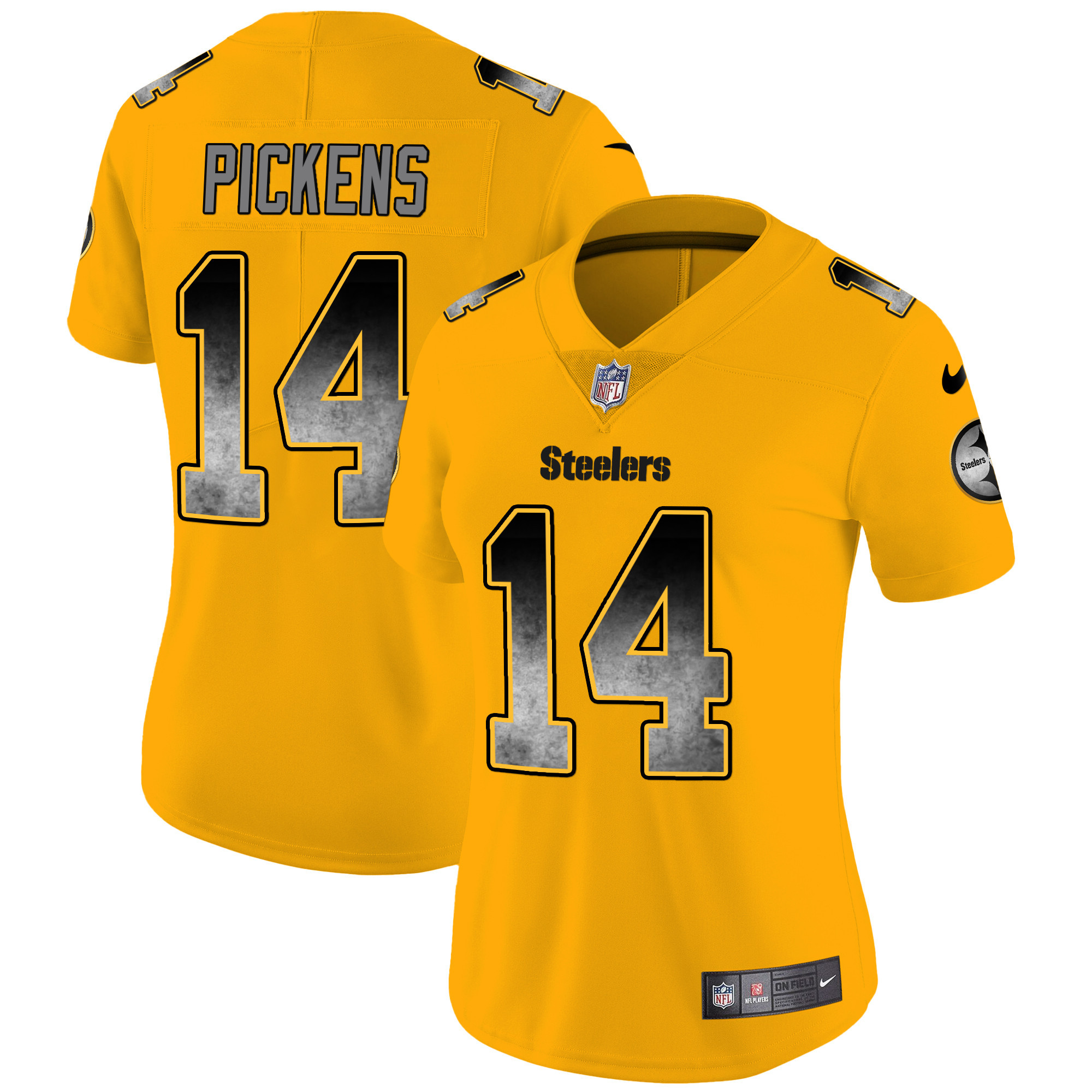 Women's Steelers Arch Smoke Vapor Jersey - All Stitched - Image 32