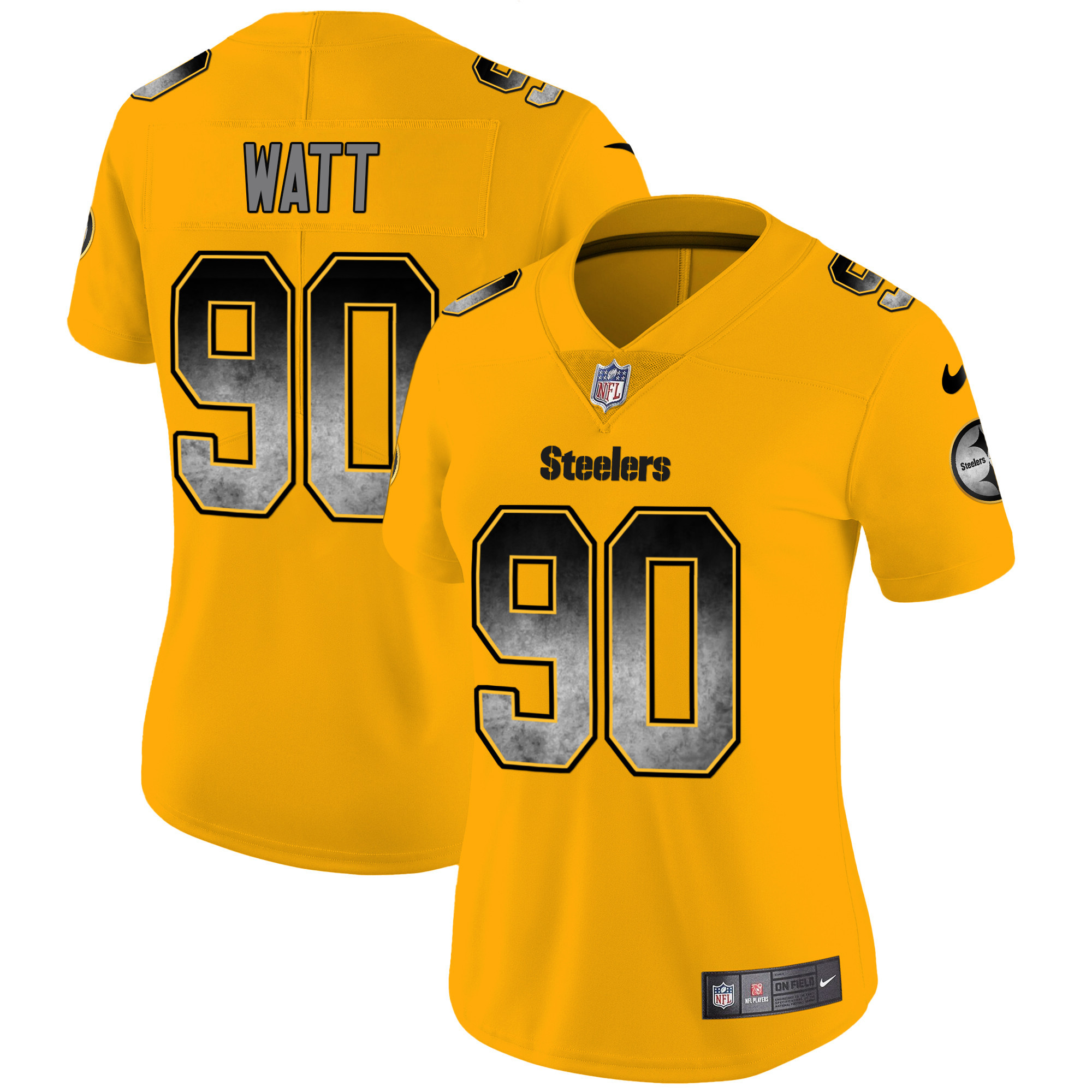 Women's Steelers Arch Smoke Vapor Jersey - All Stitched - Image 31