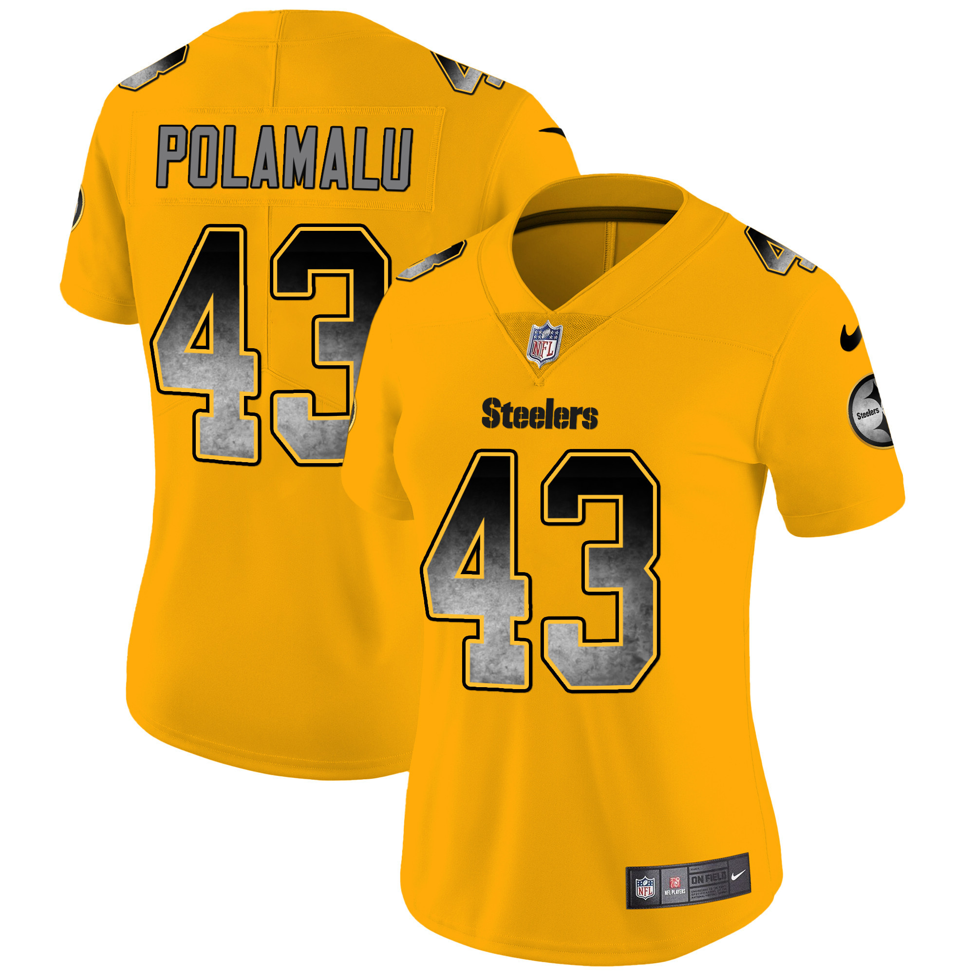 Women's Steelers Arch Smoke Vapor Jersey - All Stitched - Image 34