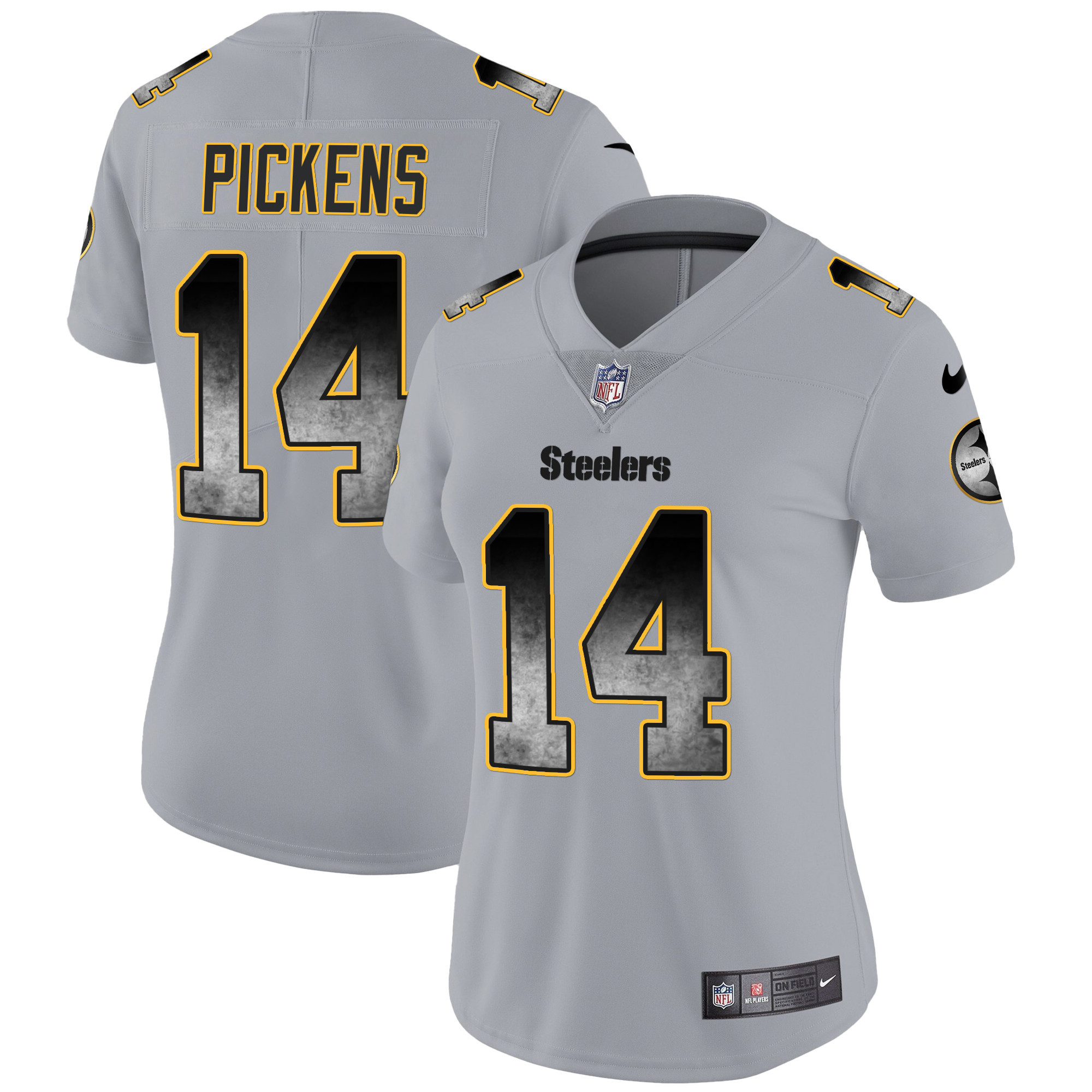 Women's Steelers Arch Smoke Vapor Jersey - All Stitched - Image 25