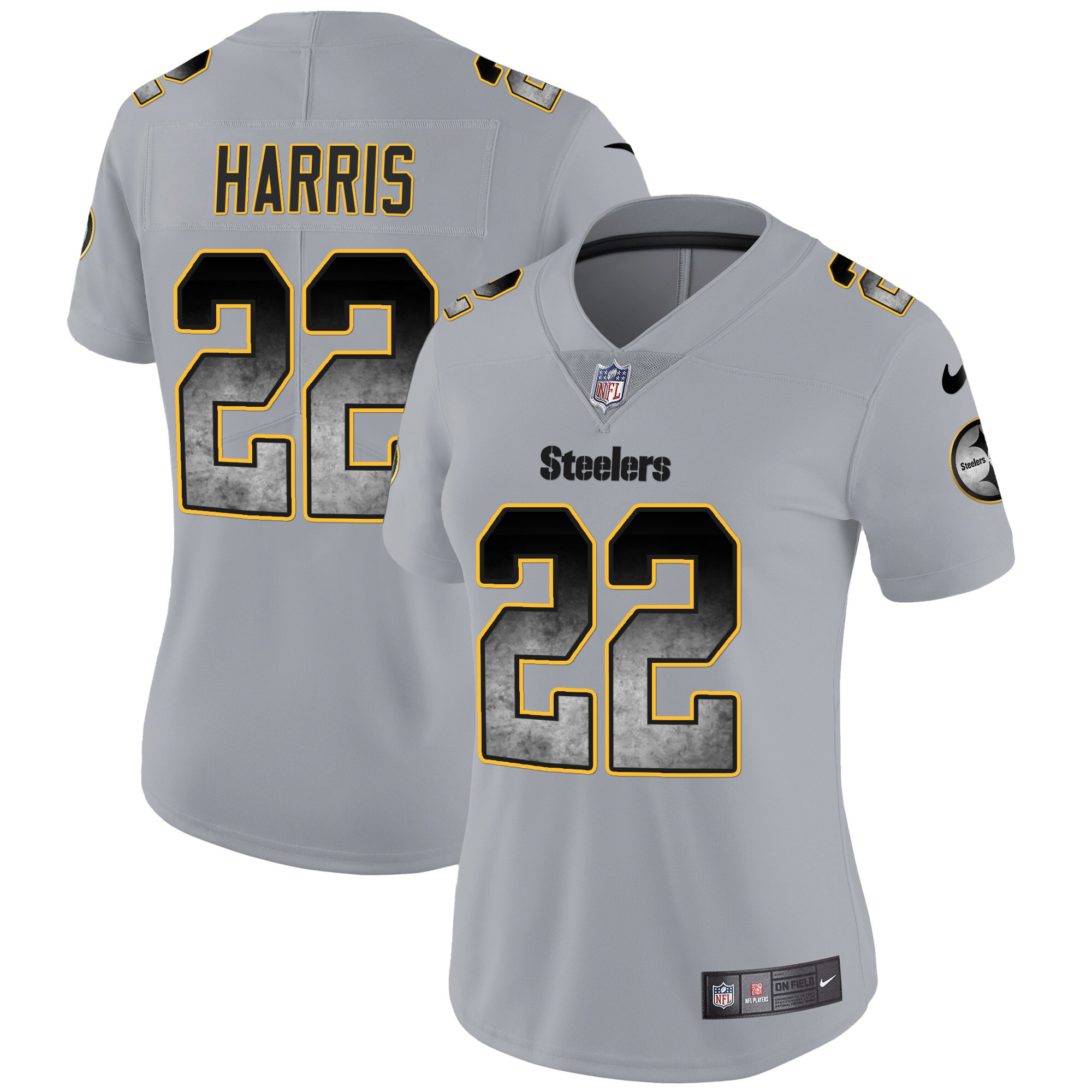 Women's Steelers Arch Smoke Vapor Jersey - All Stitched - Image 26