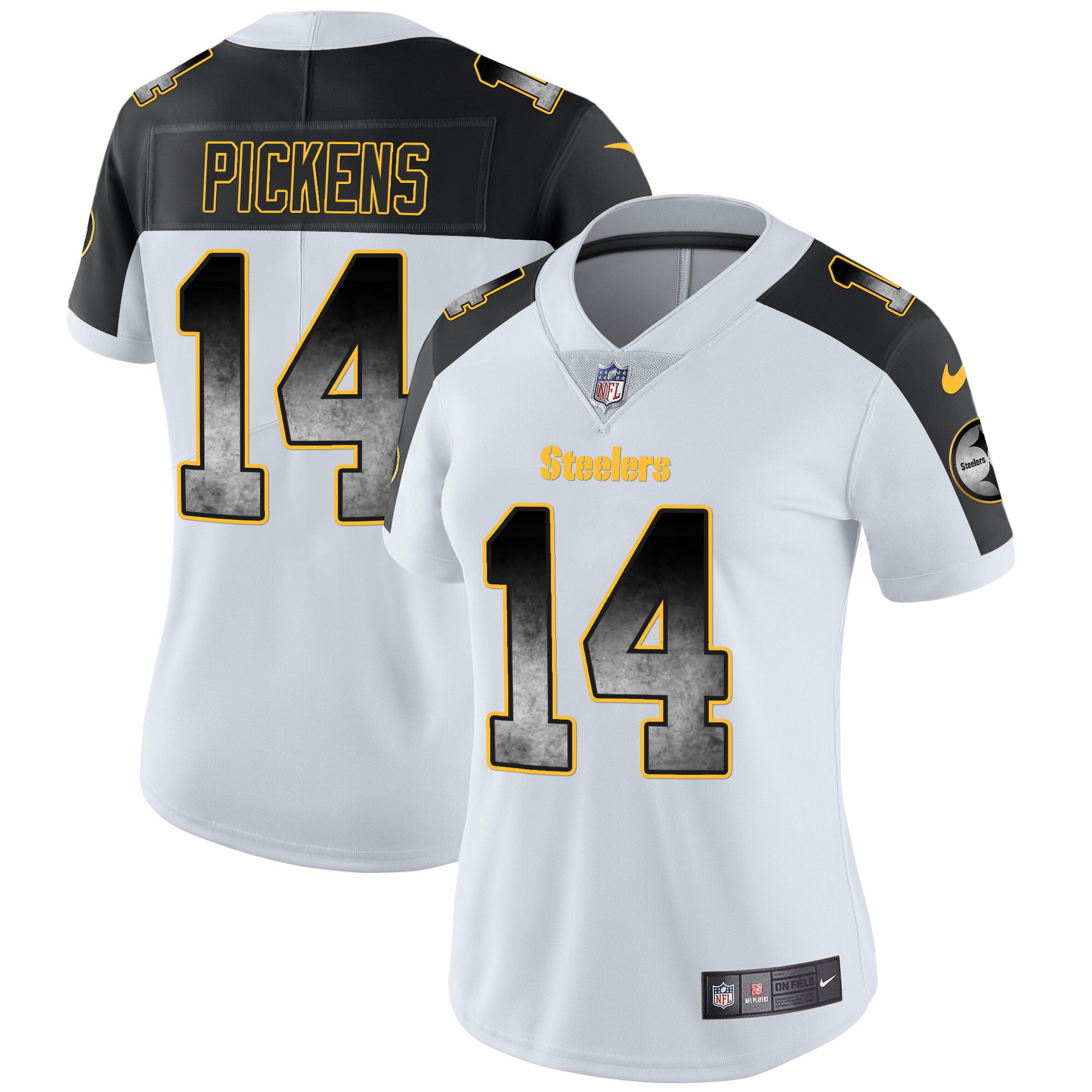 Women's Steelers Arch Smoke Vapor Jersey - All Stitched - Image 39