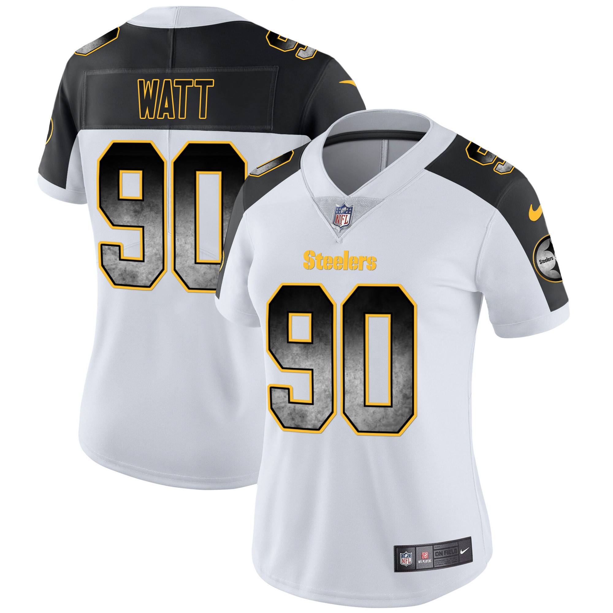 Women's Steelers Arch Smoke Vapor Jersey - All Stitched - Image 38