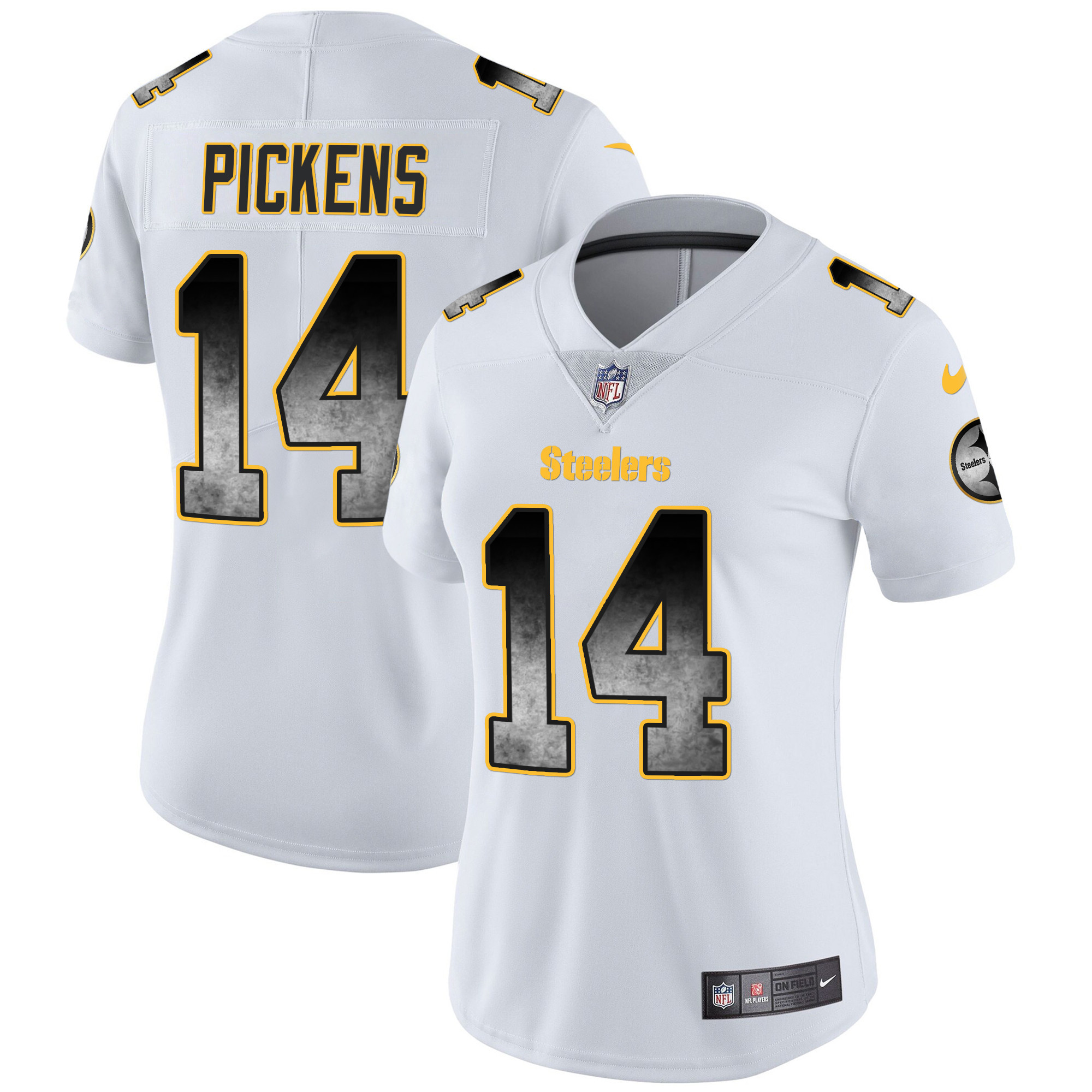 Women's Steelers Arch Smoke Vapor Jersey - All Stitched - Image 18