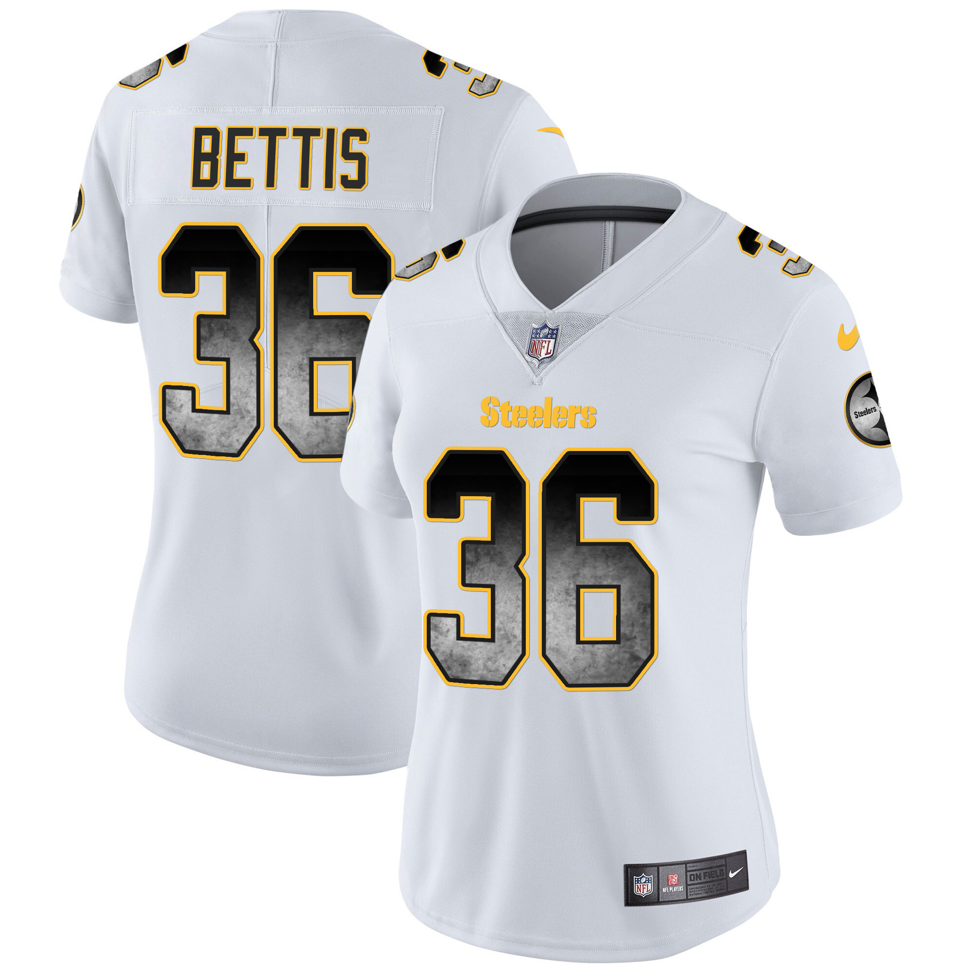Women's Steelers Arch Smoke Vapor Jersey - All Stitched - Image 21