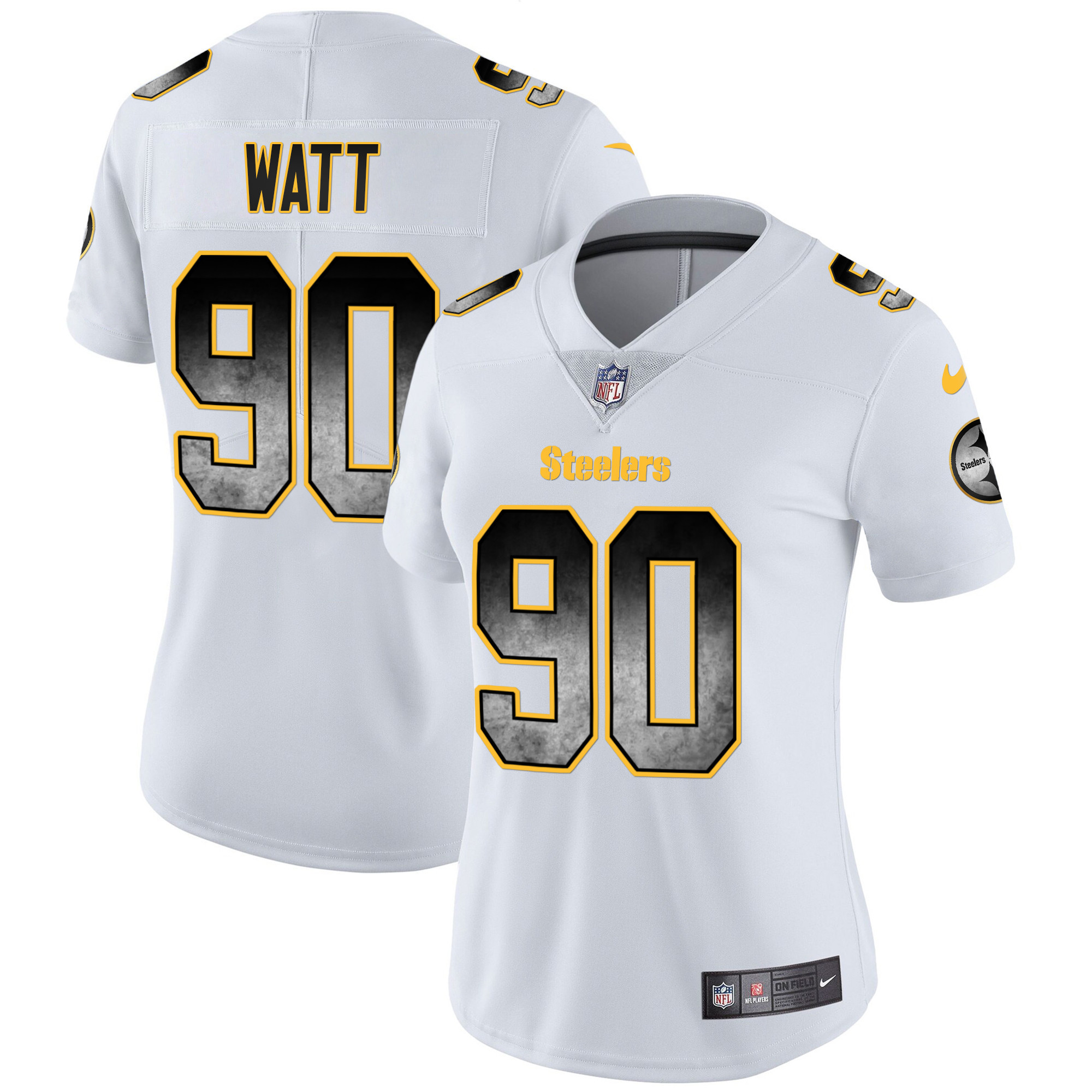 Women's Steelers Arch Smoke Vapor Jersey - All Stitched - Image 17