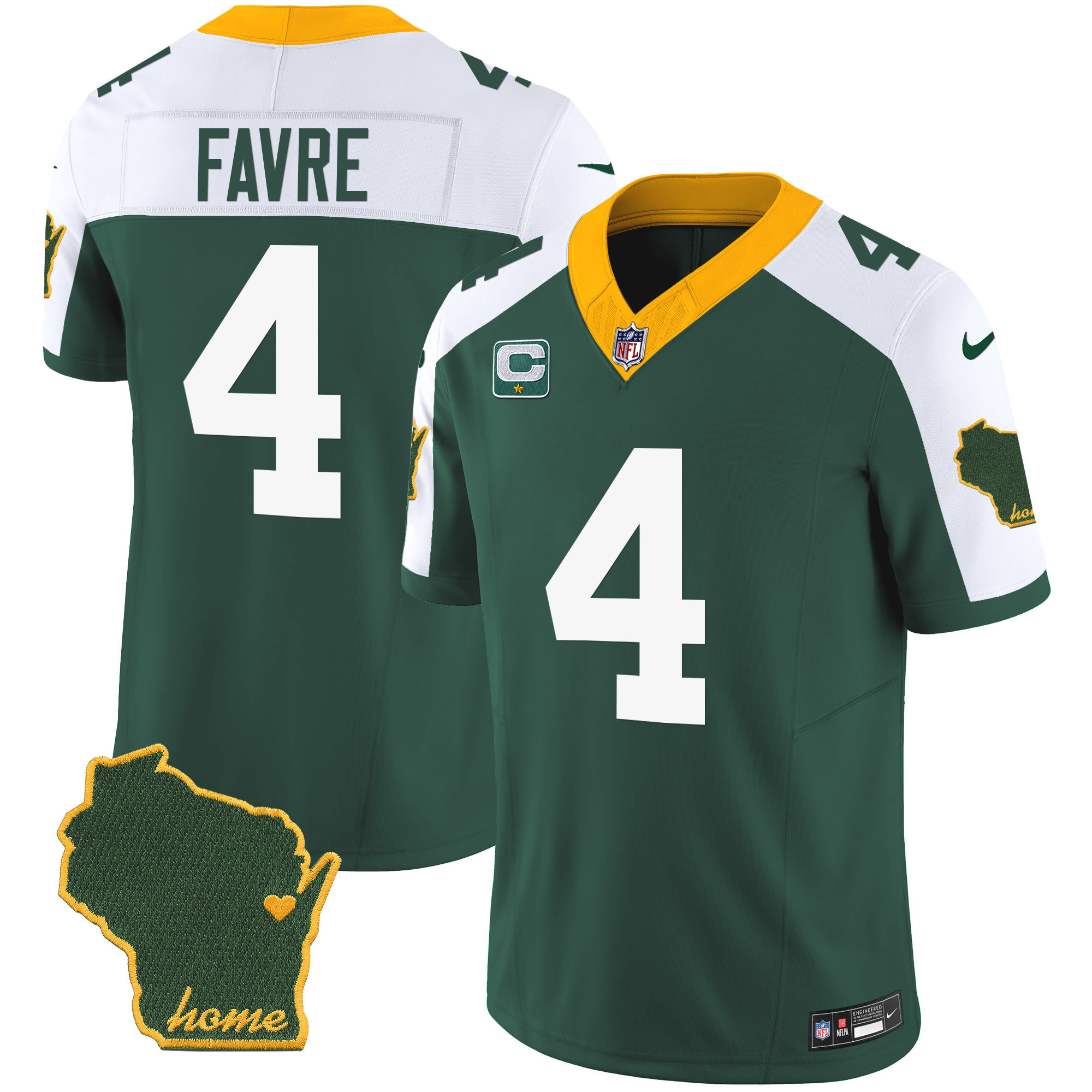 Men's Packers Home Patch Vapor Jersey - All Stitched - Image 5