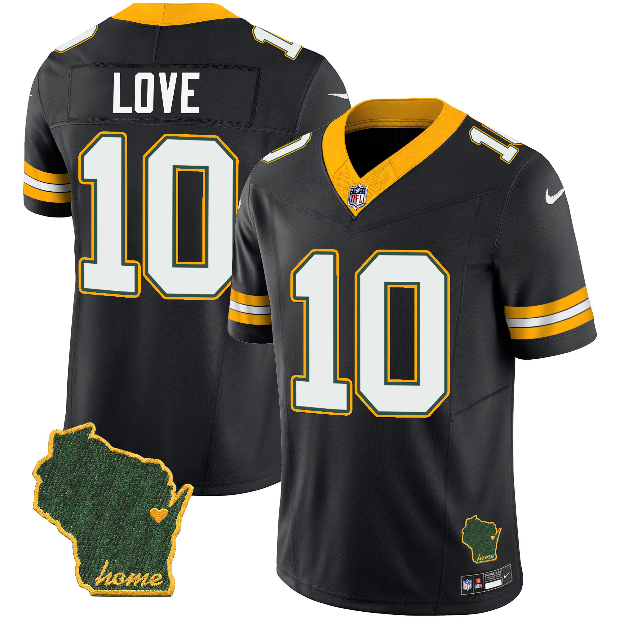Men's Packers Home Patch Vapor Jersey - All Stitched - Image 19