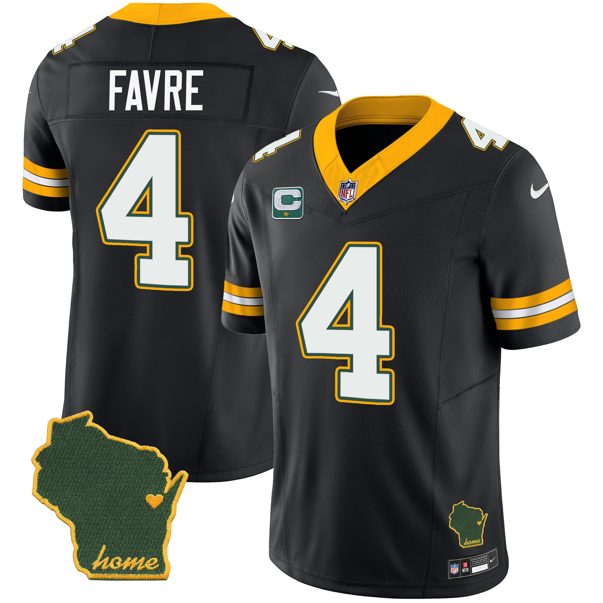 Men's Packers Home Patch Vapor Jersey - All Stitched - Image 23