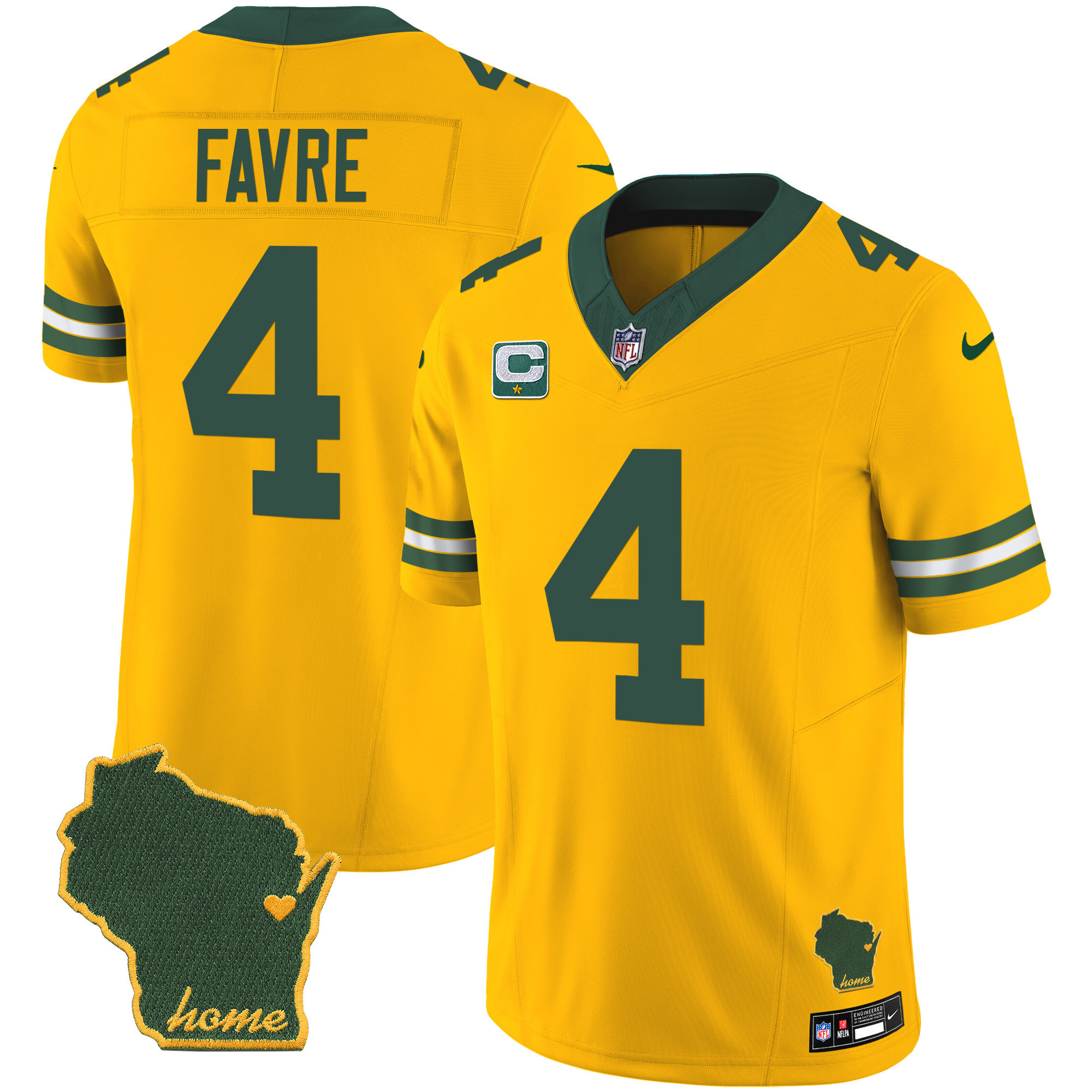 Men's Packers Home Patch Vapor Jersey - All Stitched - Image 29