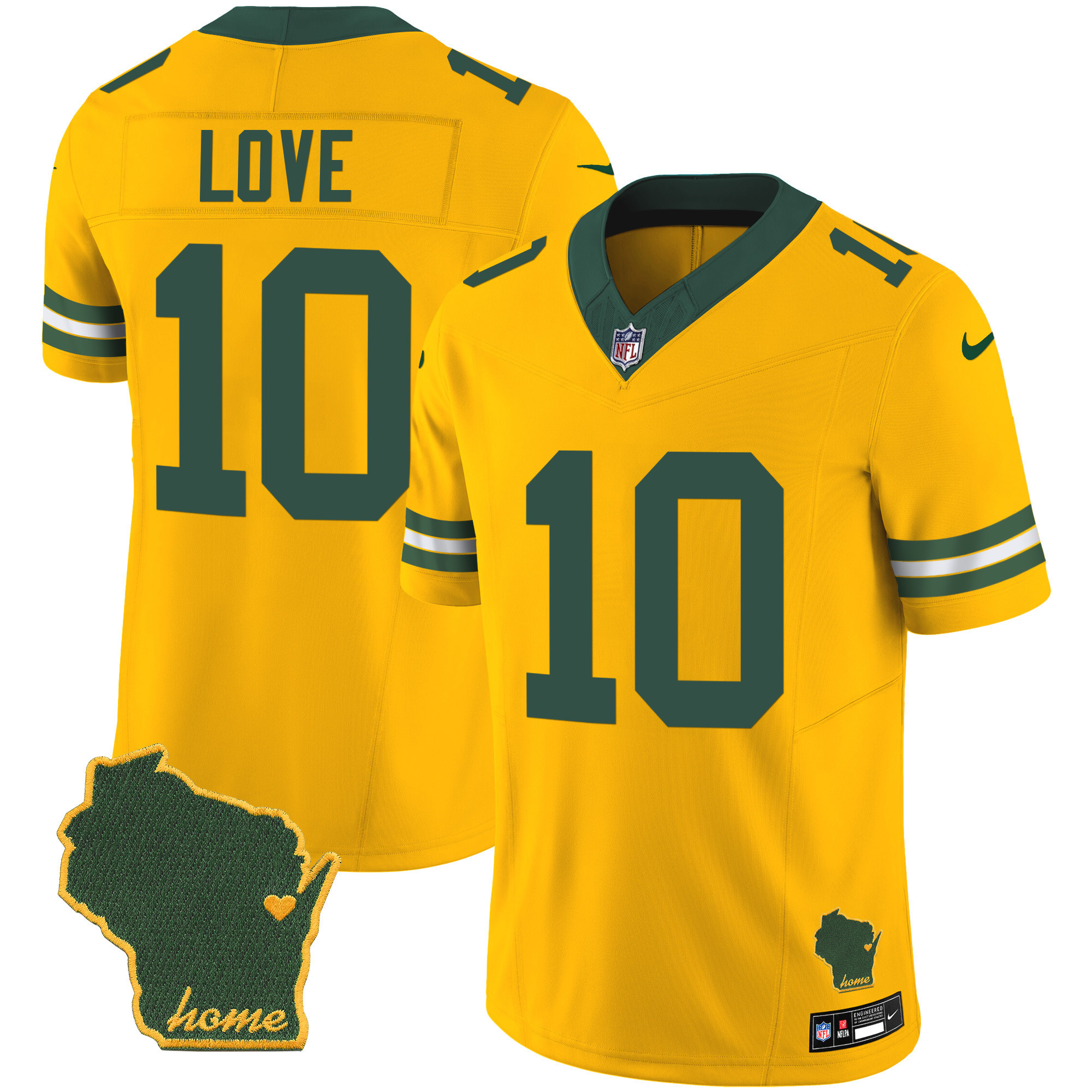 Men's Packers Home Patch Vapor Jersey - All Stitched - Image 25