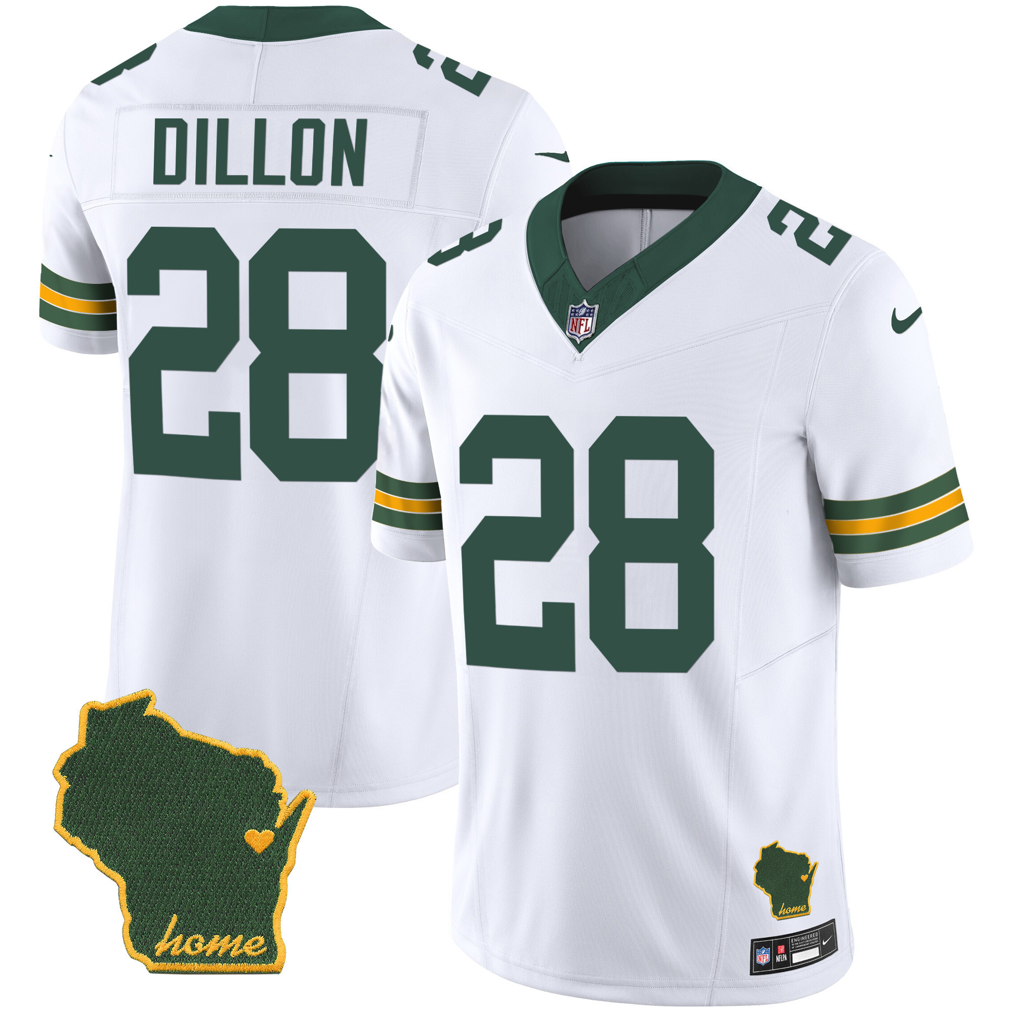 Men's Packers Home Patch Vapor Jersey - All Stitched - Image 14