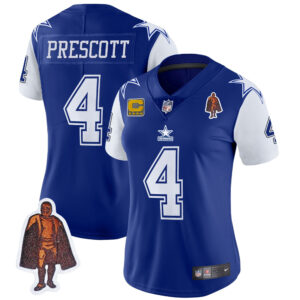 Women's Cowboys Throwback Limited Vapor Jersey - All Stitched