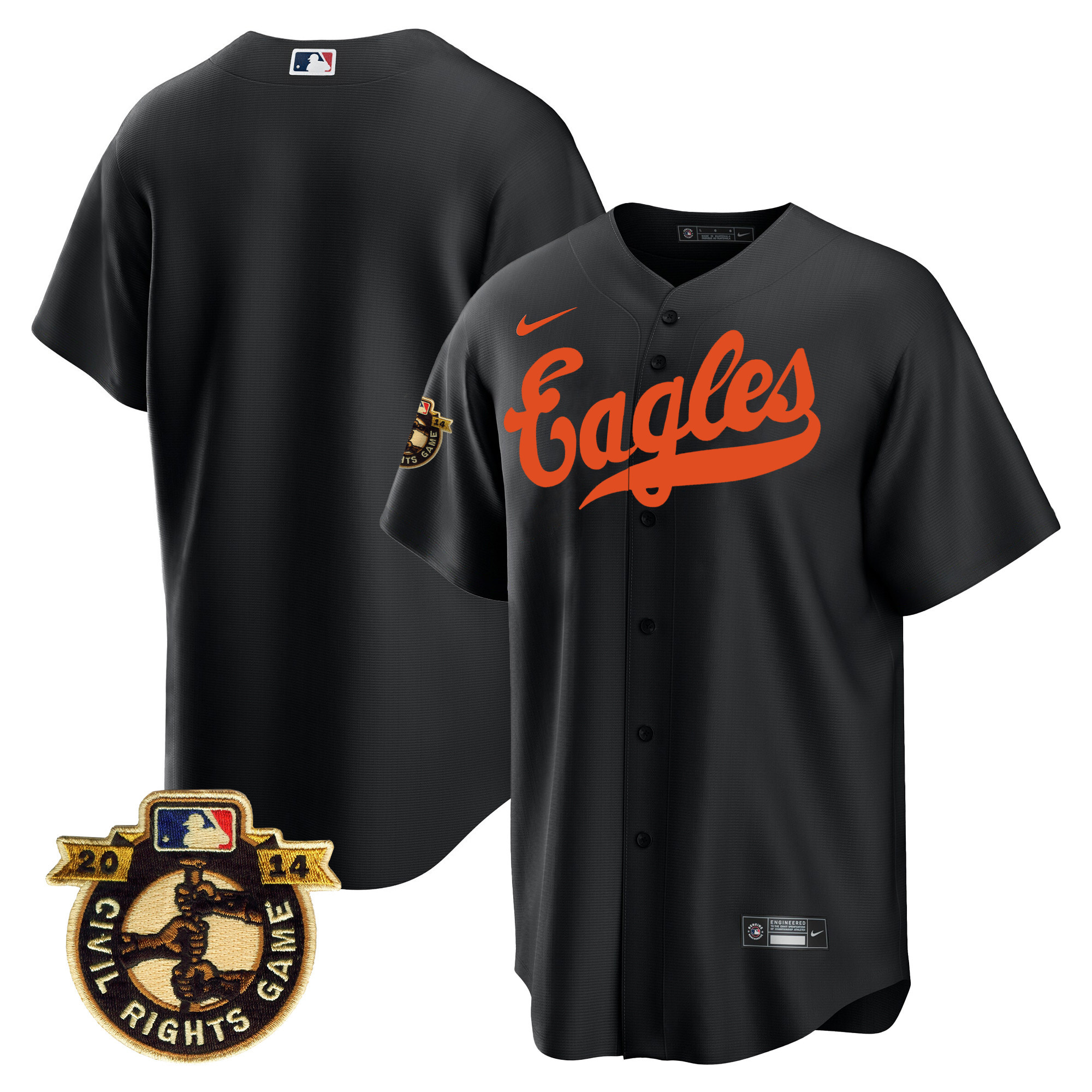Men's Astros Throwback 1950 Houston Eagles Jersey - All Stitched - Image 14