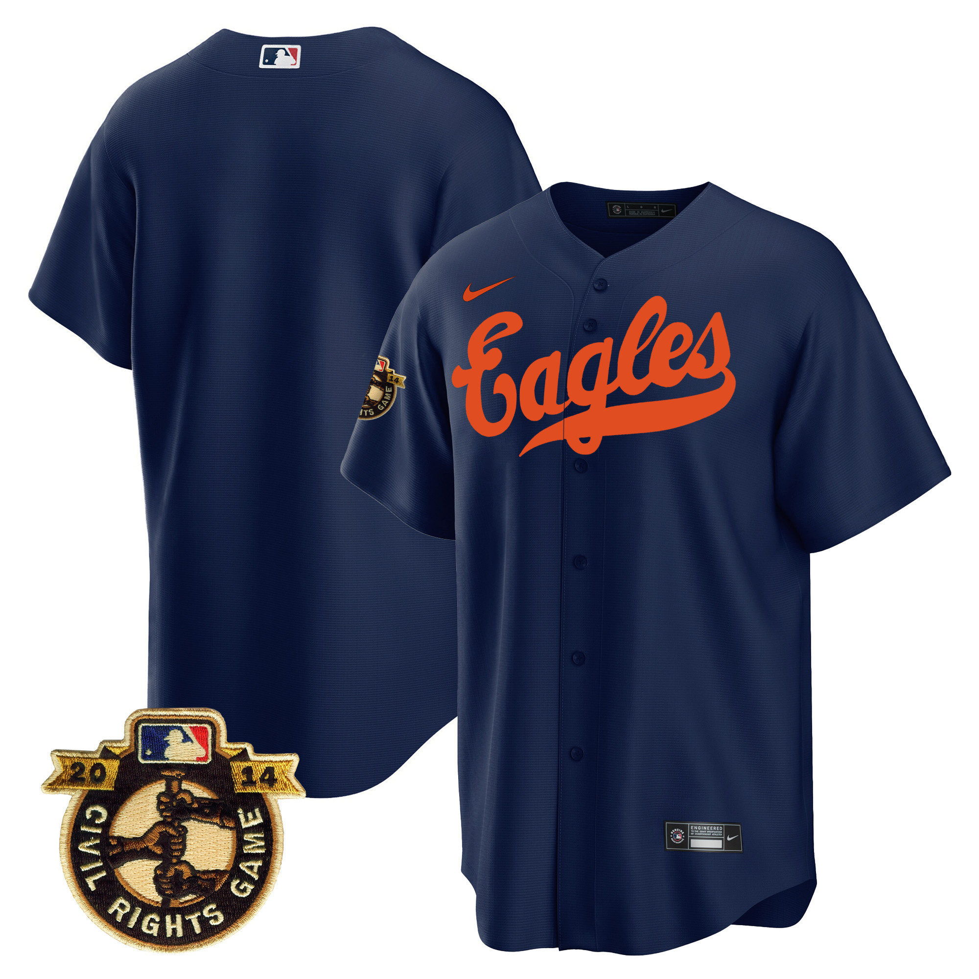 Men's Astros Throwback 1950 Houston Eagles Jersey - All Stitched - Image 21
