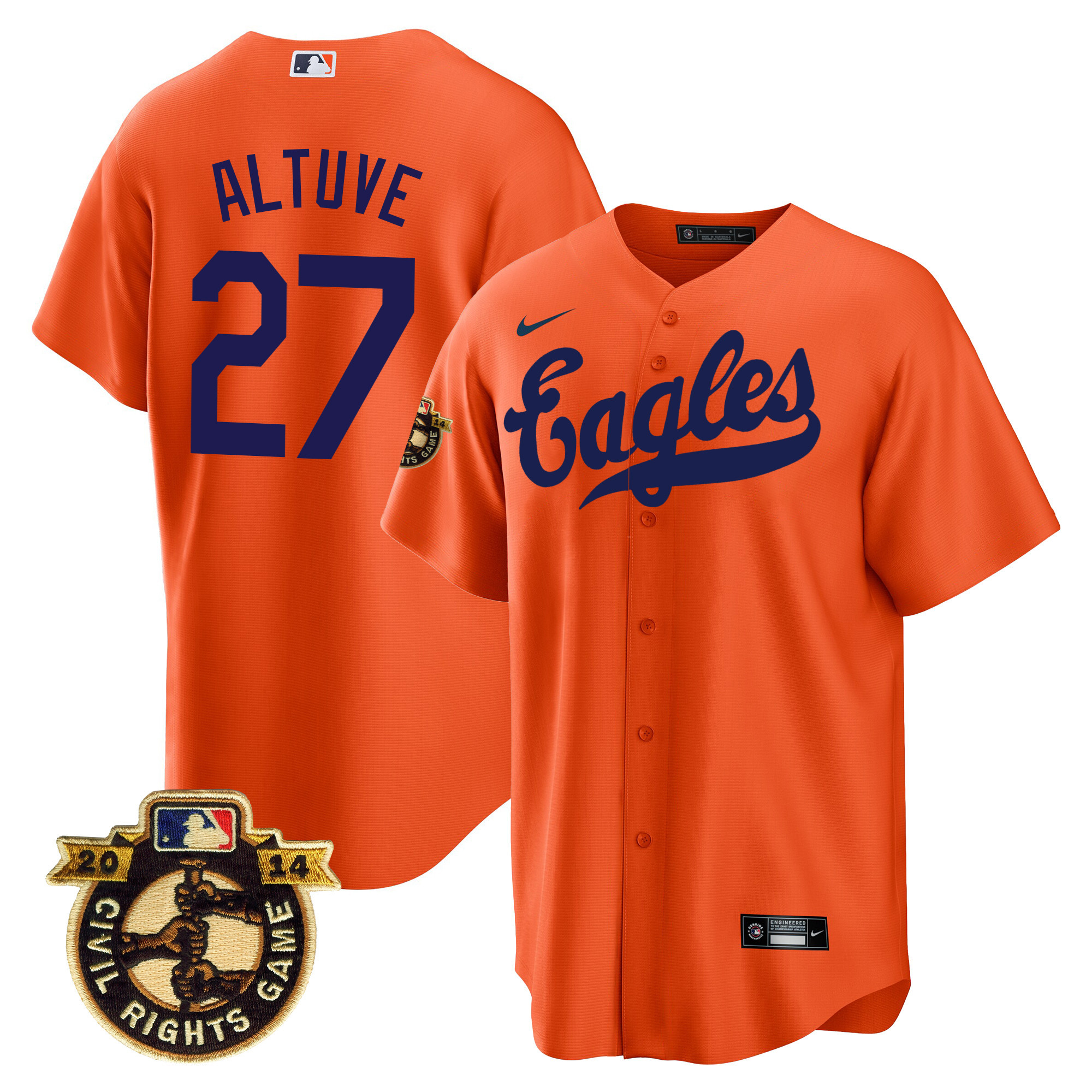 Men's Astros Throwback 1950 Houston Eagles Jersey - All Stitched - Image 24