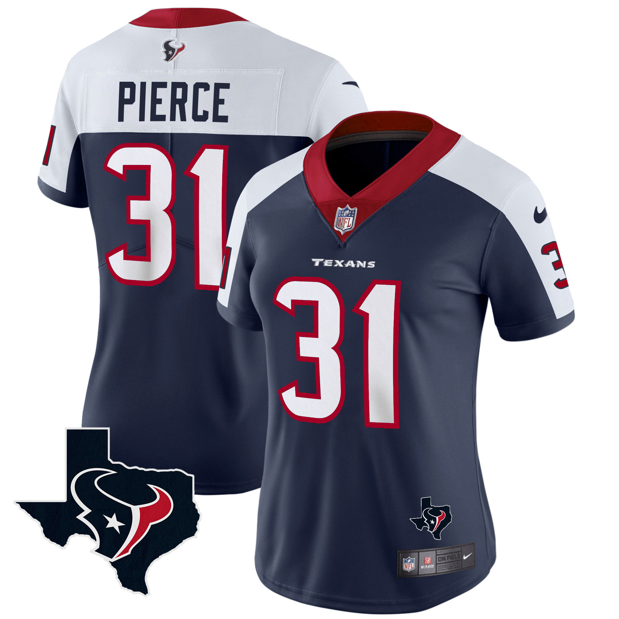 Women's Houston Texans Vapor Limited Jersey - All Stitched - Image 3