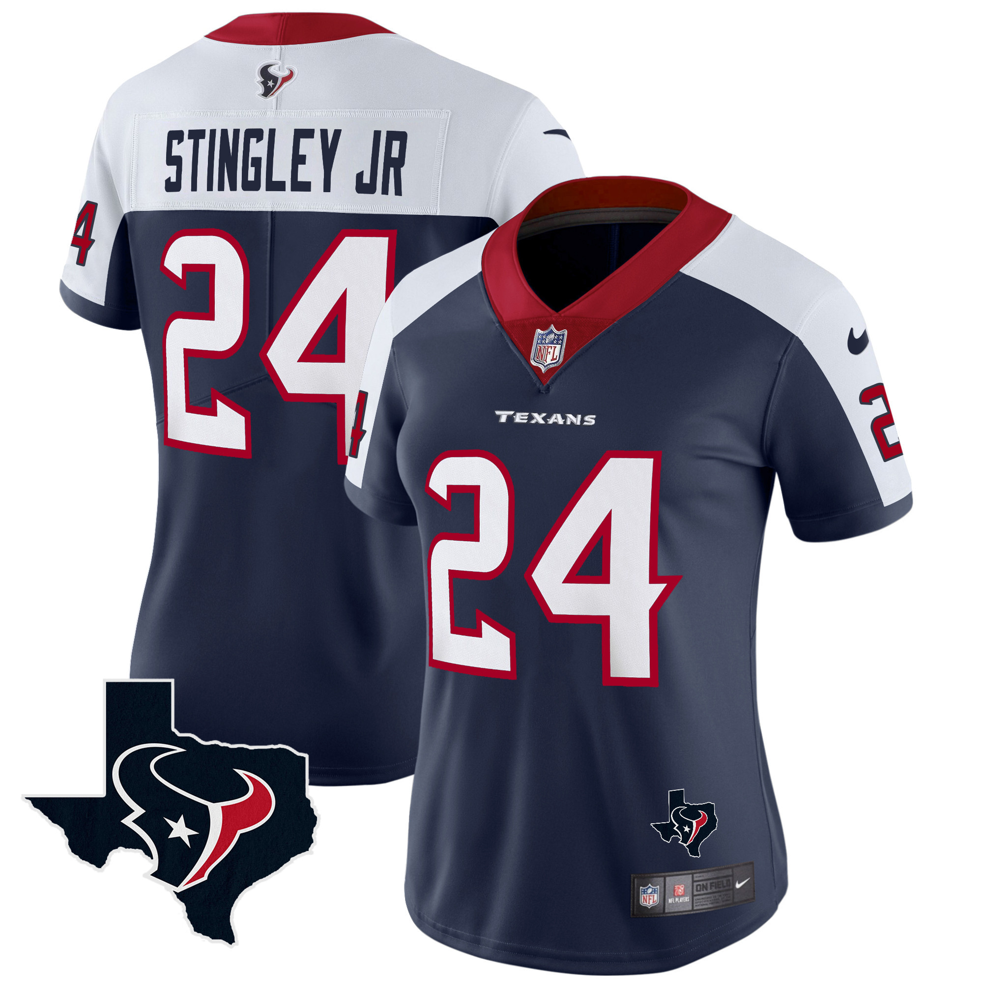 Women's Houston Texans Vapor Limited Jersey - All Stitched - Image 2