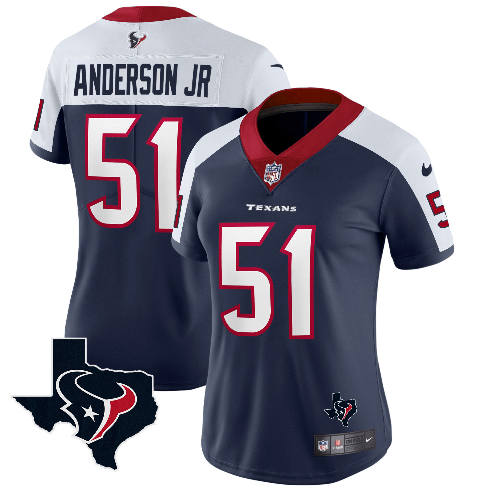 Women's Houston Texans Vapor Limited Jersey - All Stitched - Image 5