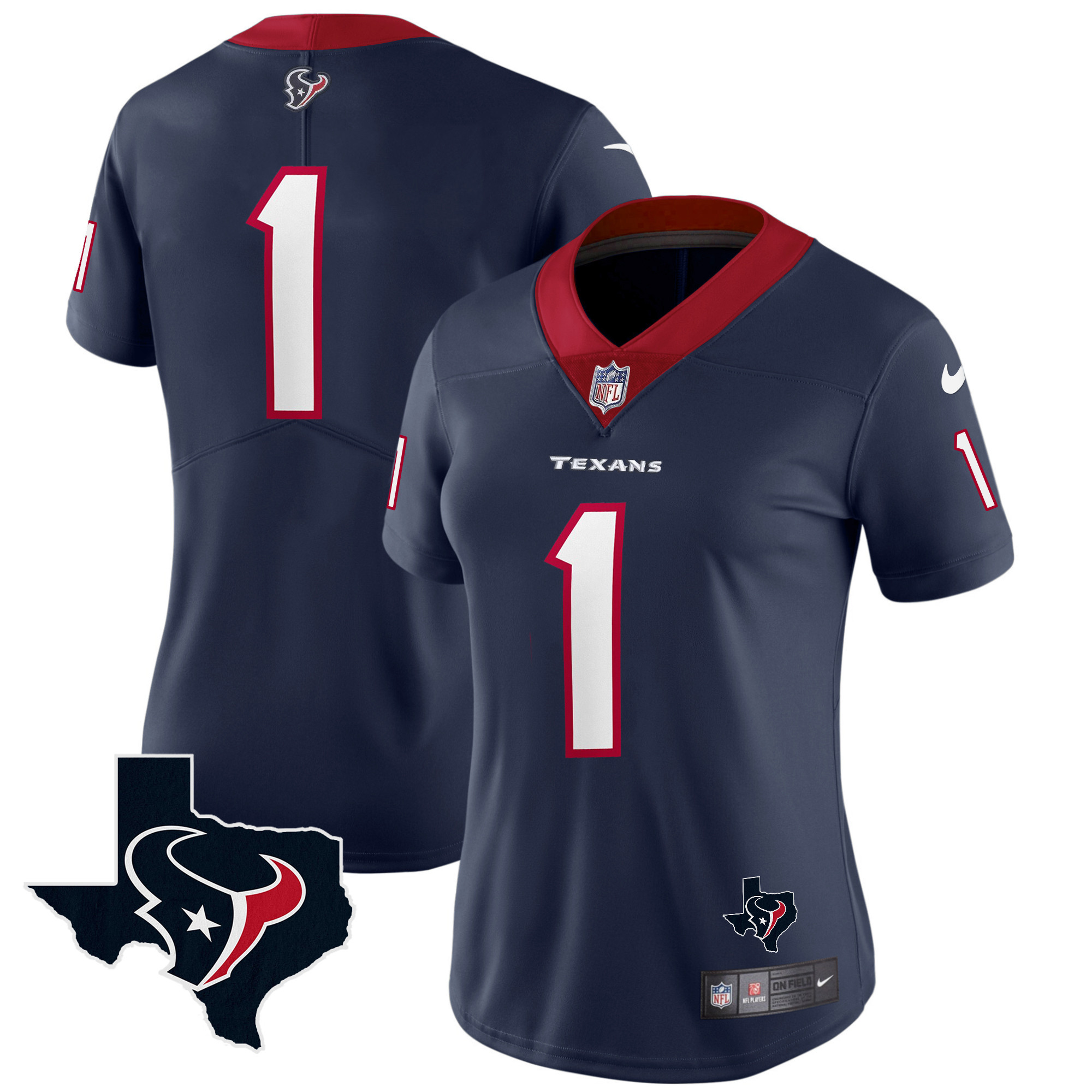 Women's Houston Texans Vapor Limited Jersey - All Stitched - Image 24