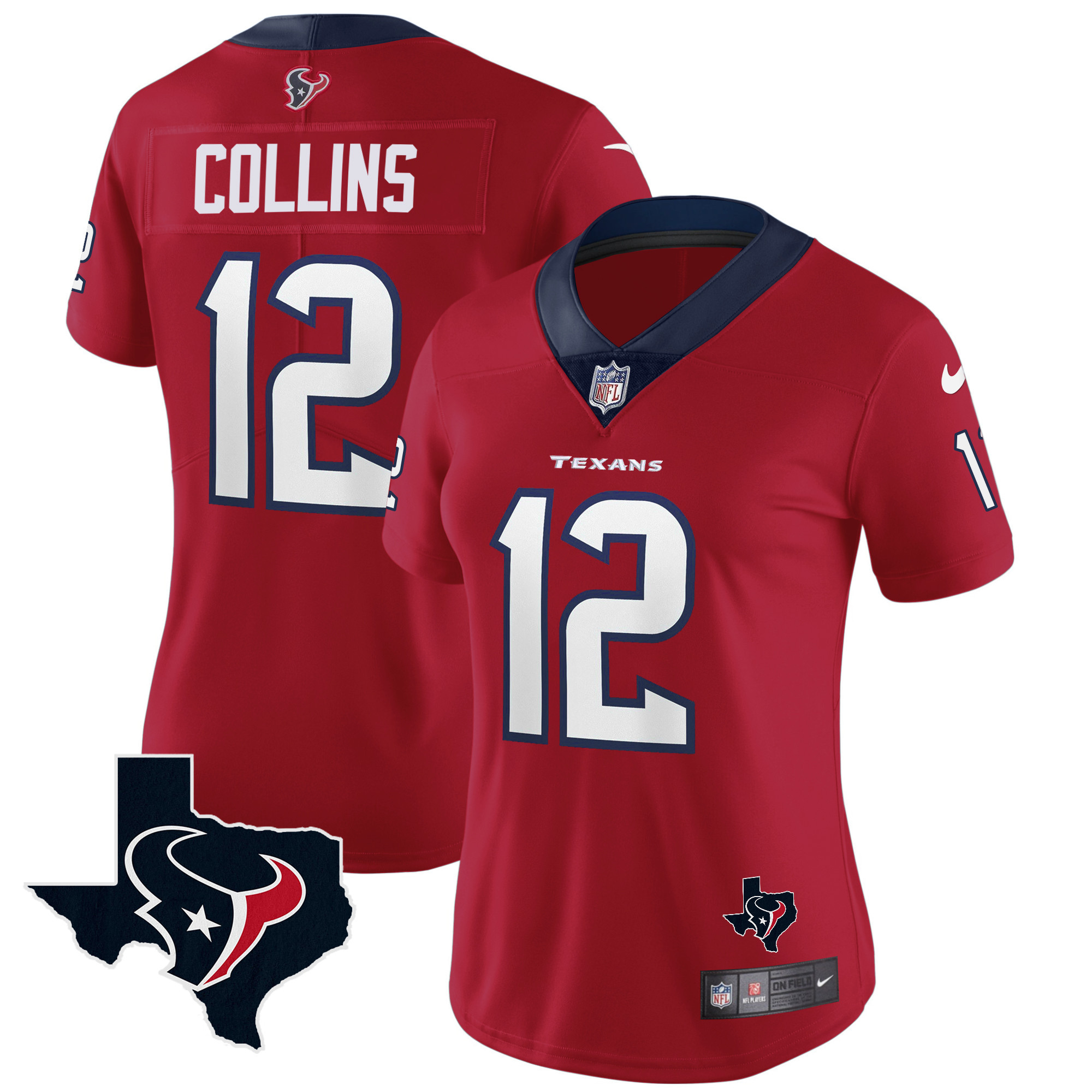 Women's Houston Texans Vapor Limited Jersey - All Stitched - Image 10