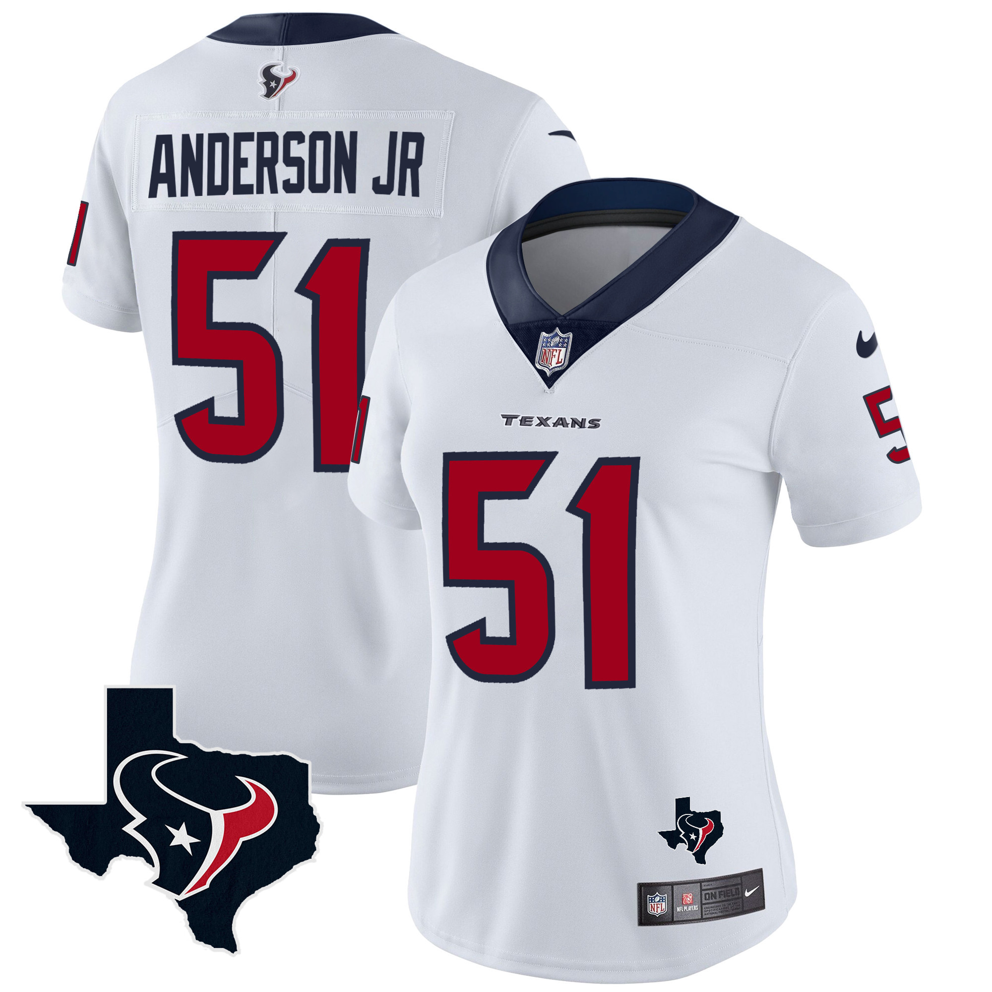 Women's Houston Texans Vapor Limited Jersey - All Stitched - Image 17