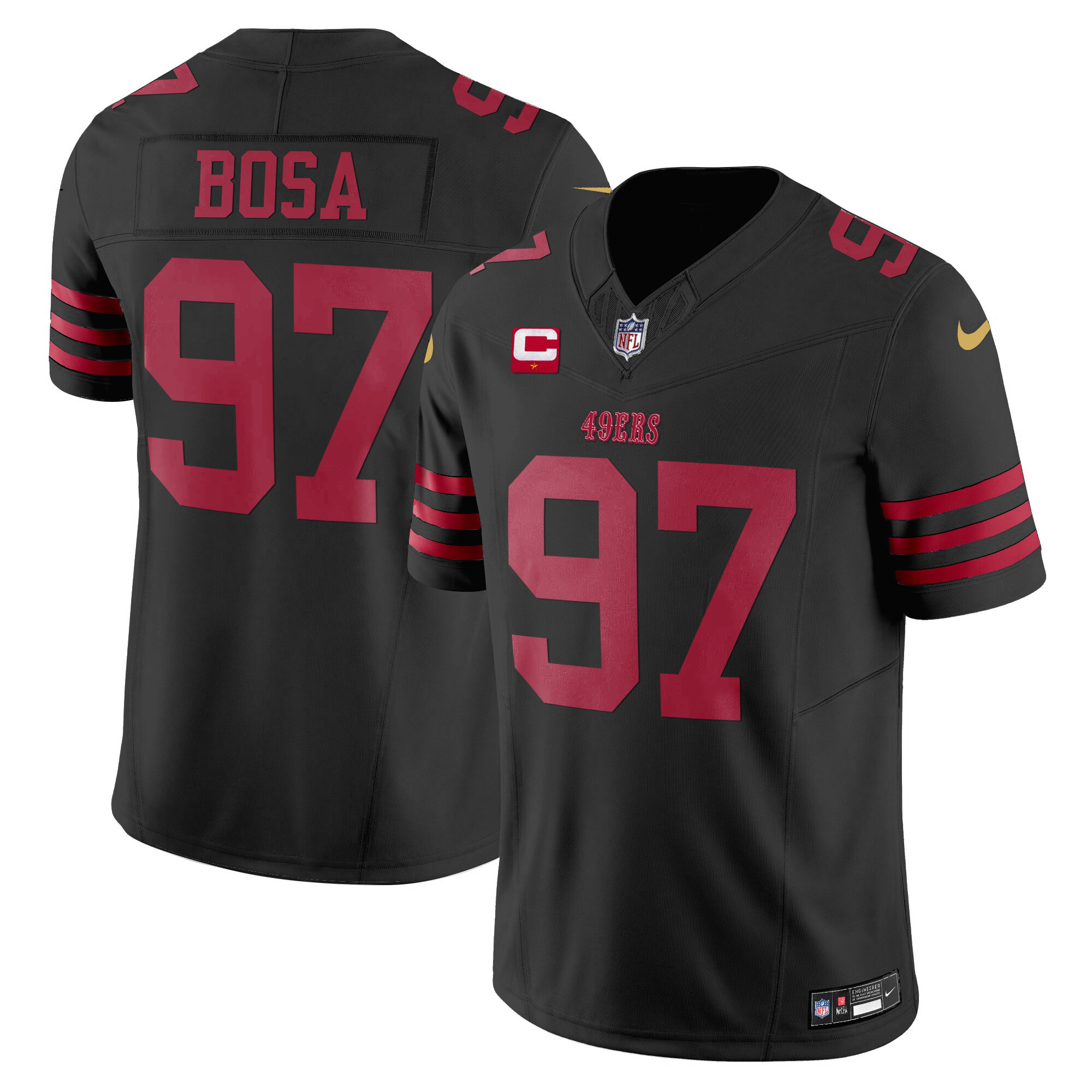 Nick Bosa San Francisco 49ers Vapor F.U.S.E Limited Jersey - All Stitched - Image 3
