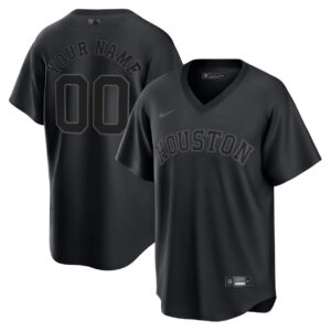 Houston Astros Triple Black Limited Vapor Custom Jersey - All Stitched