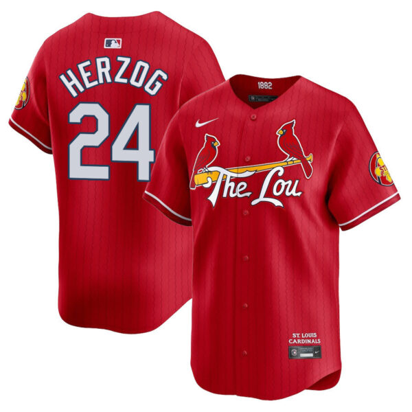 Men's St. Louis Cardinals 2024 City Connect Vapor Premier Limited Jersey V2 - All Stitched - Image 19