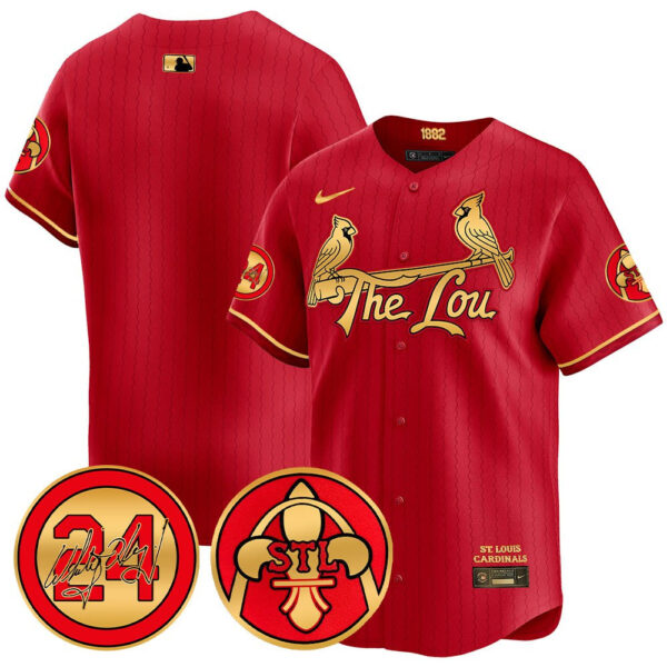 Men's Cardinals 2024 City Connect Whitey Herzog Patch Vapor Premier Limited Jersey V2 - All Stitched - Image 7