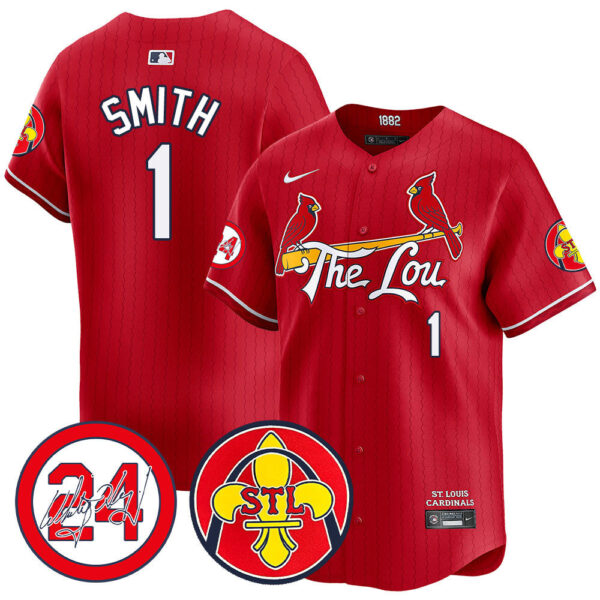 Men's Cardinals 2024 City Connect Whitey Herzog Patch Vapor Premier Limited Jersey V2 - All Stitched - Image 25