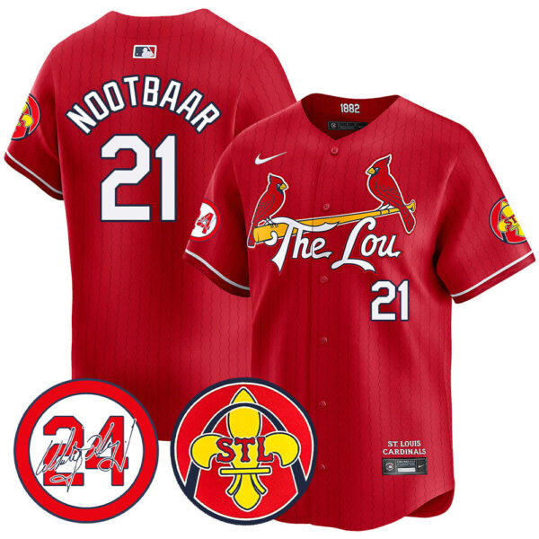 Men's Cardinals 2024 City Connect Whitey Herzog Patch Vapor Premier Limited Jersey V2 - All Stitched - Image 27