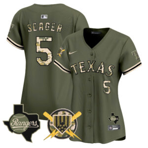 Women's Texas Rangers Armed Forces Day Vapor Premier Limited Jersey - All Stitched