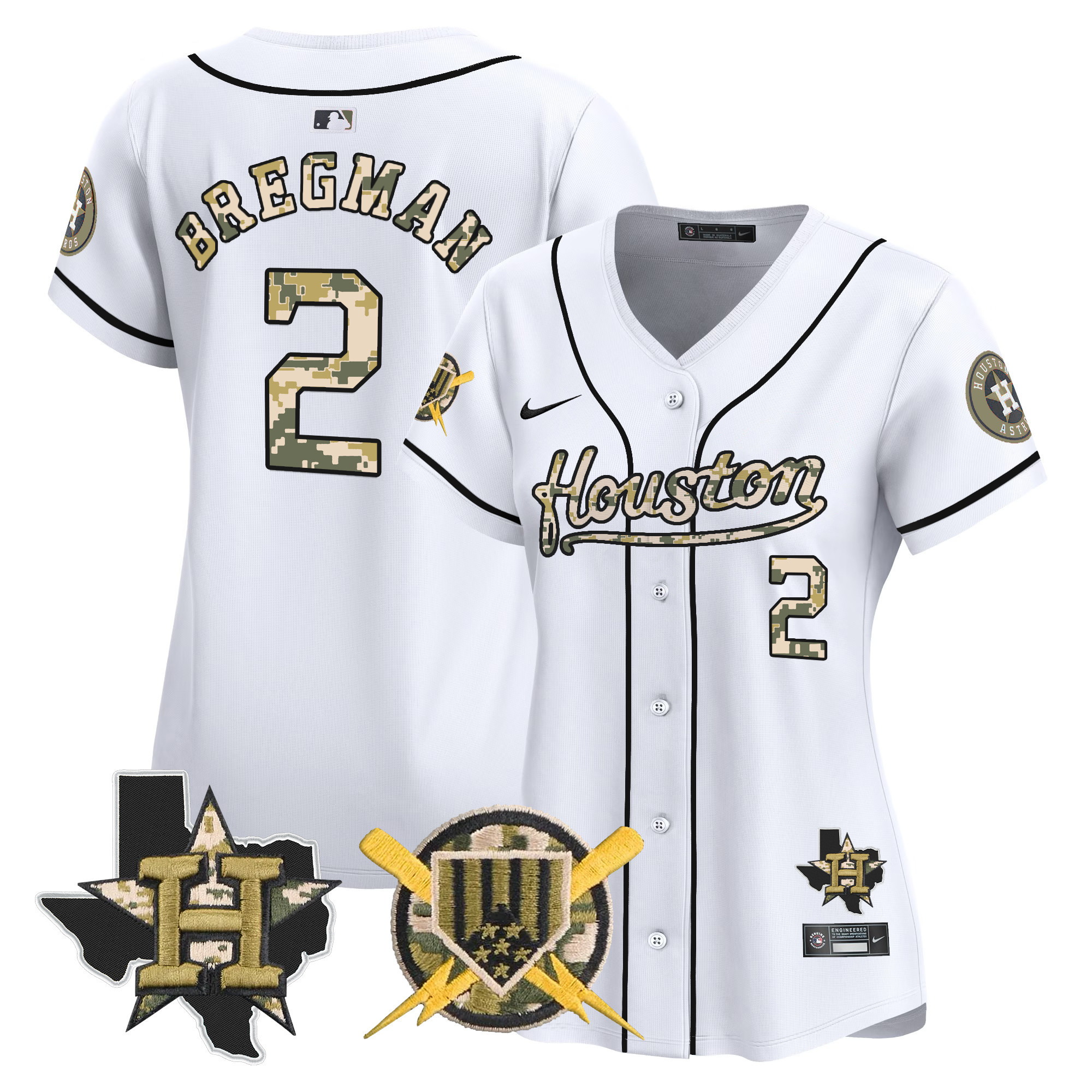 Women's Astros Armed Forces Day Vapor Premier Limited Jersey - All Stitched - Image 29