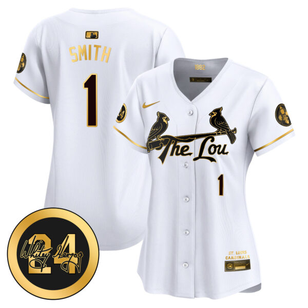 Women's St. Louis Cardinals 2024 City Connect Whitey Herzog Patch Vapor Premier Limited Jersey - All Stitched - Image 8