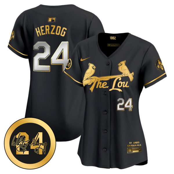 Women's St. Louis Cardinals 2024 City Connect Whitey Herzog Patch Vapor Premier Limited Jersey - All Stitched - Image 10