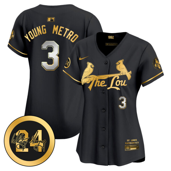 Women's St. Louis Cardinals 2024 City Connect Whitey Herzog Patch Vapor Premier Limited Jersey - All Stitched - Image 16