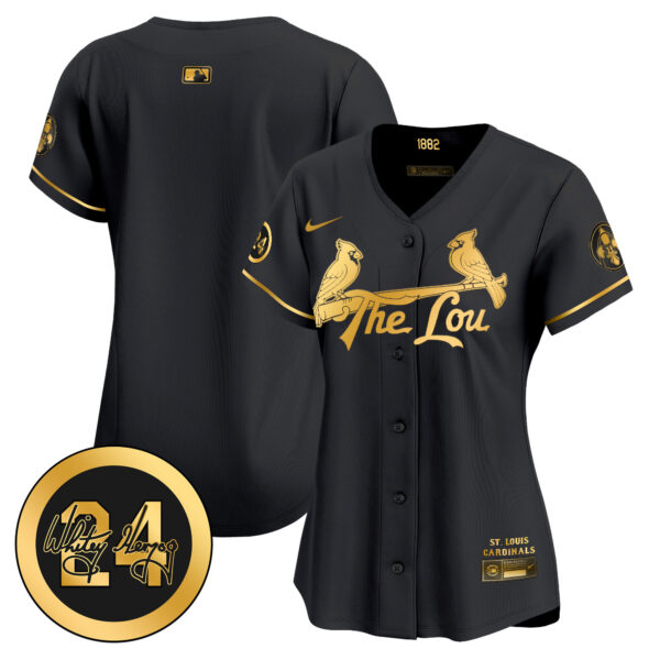 Women's St. Louis Cardinals 2024 City Connect Whitey Herzog Patch Vapor Premier Limited Jersey - All Stitched - Image 18
