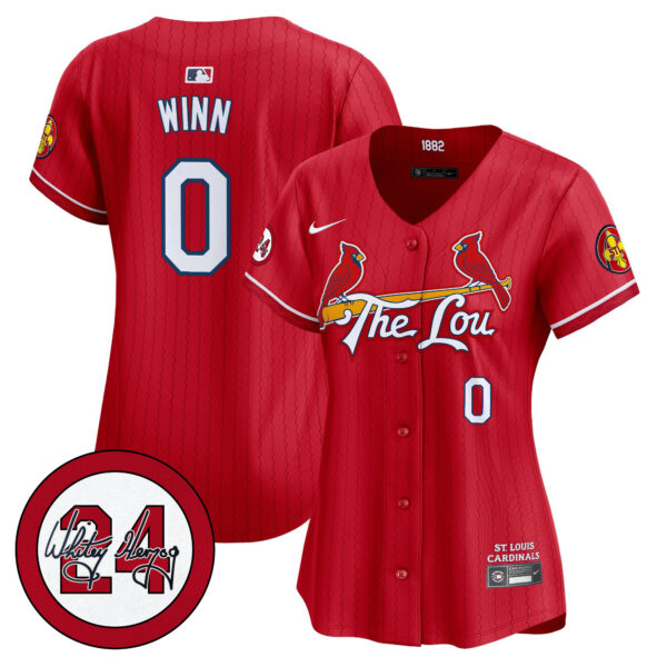 Women's St. Louis Cardinals 2024 City Connect Whitey Herzog Patch Vapor Premier Limited Jersey - All Stitched - Image 20