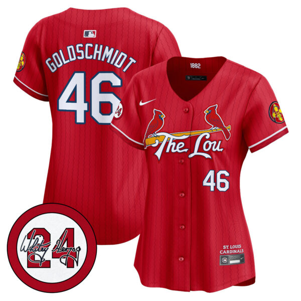 Women's St. Louis Cardinals 2024 City Connect Whitey Herzog Patch Vapor Premier Limited Jersey - All Stitched - Image 24