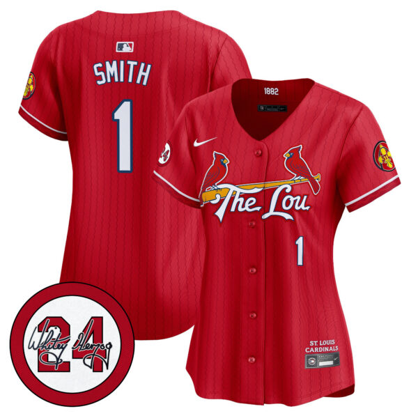 Women's St. Louis Cardinals 2024 City Connect Whitey Herzog Patch Vapor Premier Limited Jersey - All Stitched - Image 26