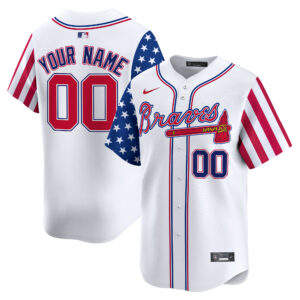 Atlanta Braves 2025 Independence Day Vapor Premier Limited Custom Jersey - All Stitched