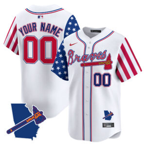 Atlanta Braves 2025 Independence Day Vapor Premier Limited Custom Jersey - All Stitched