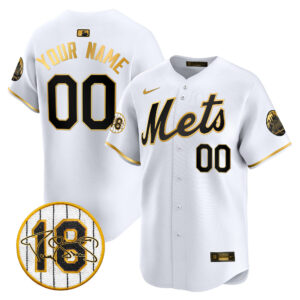 Mets Darryl Strawberry Patch Vapor Premier Limited Custom Jersey - All Stitched