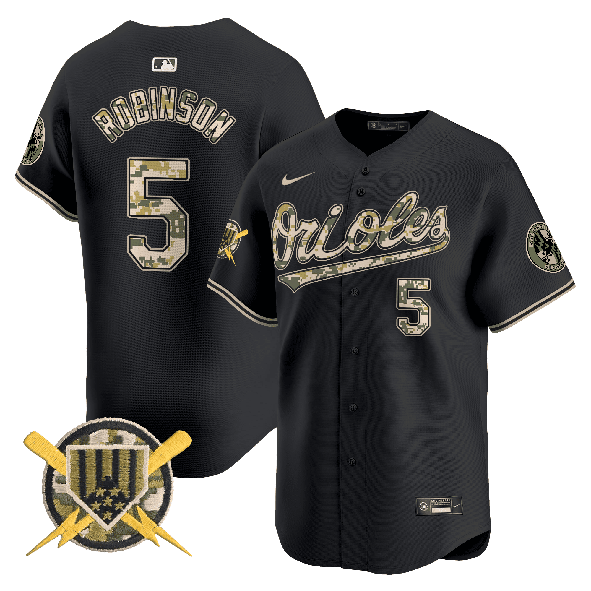 Men's Baltimore Orioles Armed Forces Day Vapor Premier Limited Jersey - All Stitched - Image 18